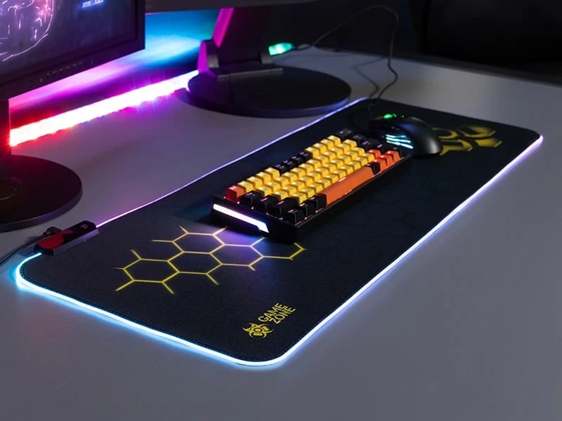 Mauspad Tracer GameZone Hexy1 RGB, i zi