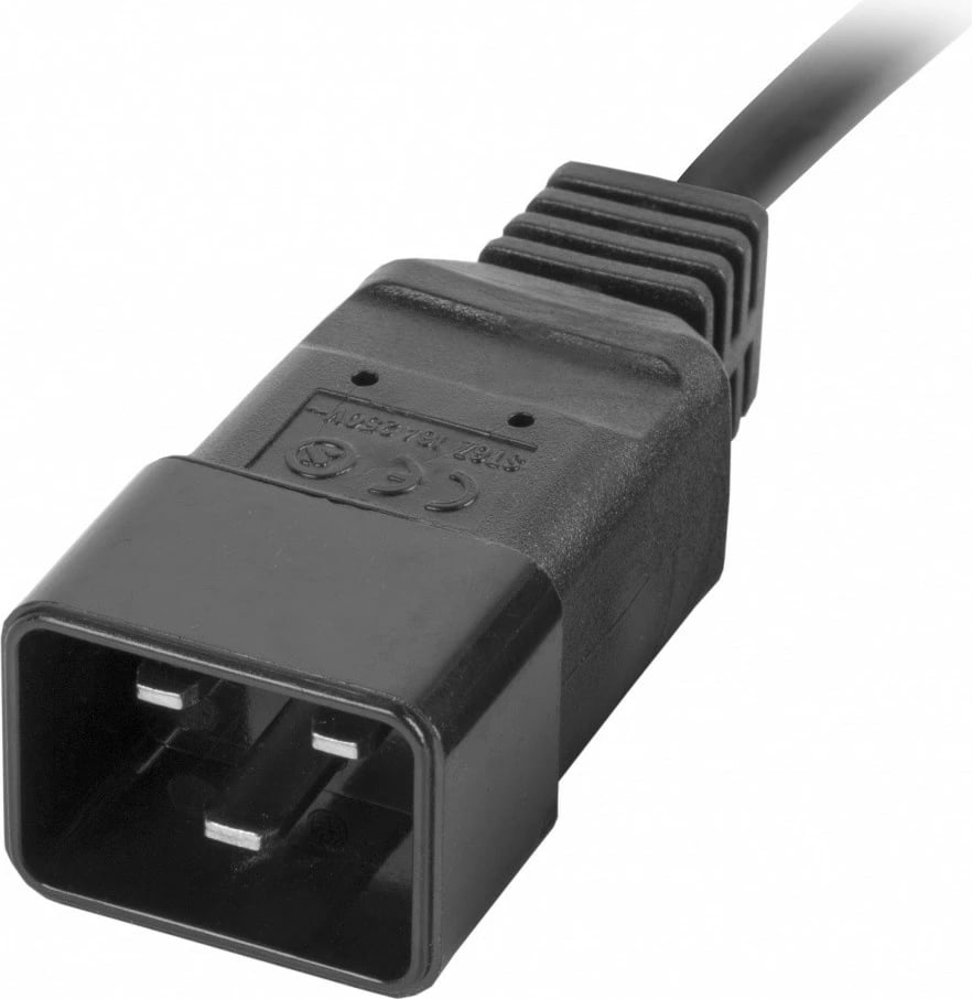 Listë furnizimi me energji (PDU) Lanberg PDU-08I-0200-C20-BK, 8x IEC C13, 1U, 16A, 2m, e zezë