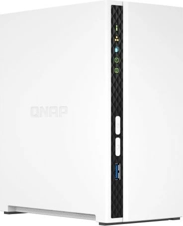 NAS desktop QNAP TS-233, 2 bay, ARM 4-core 2.0GHz, 2GB RAM, e bardhë