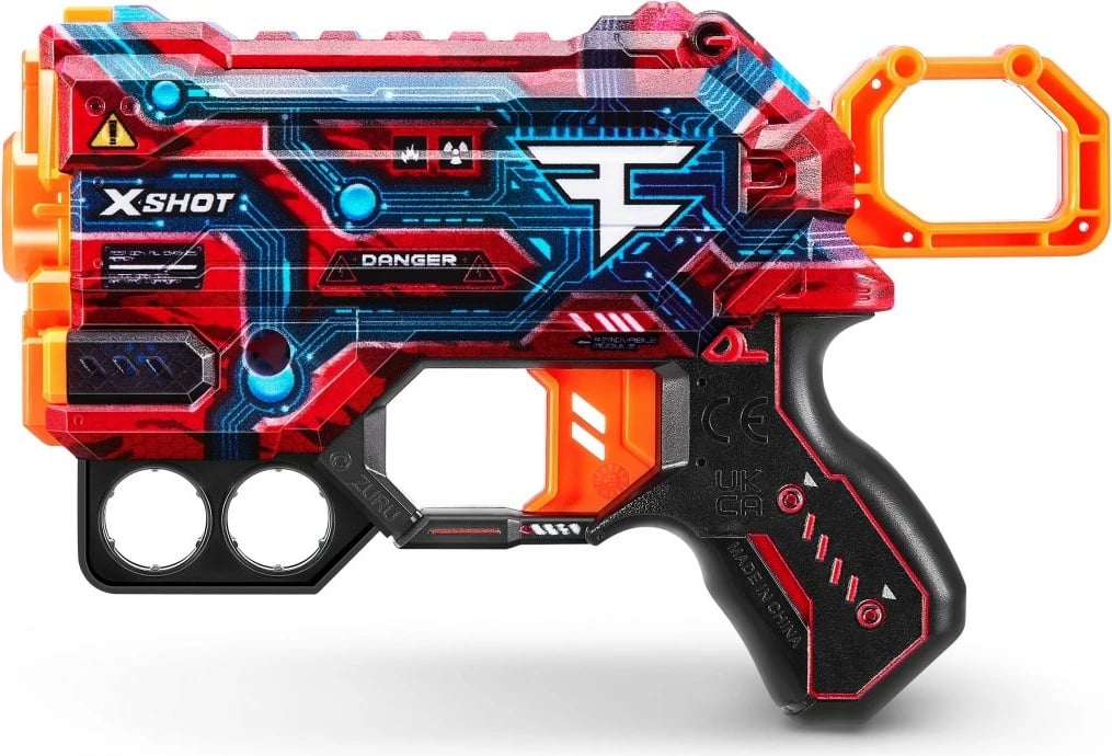 Lodër blaster ZURU X-Shot Skins Menace Faze Launcher, 4 shigjeta, Mix
