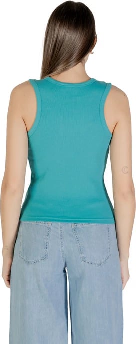 Maicë Calvin Klein Jeans femra, e kaltërt e çelët