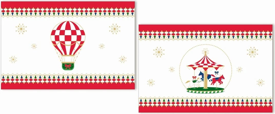 Set naperonësh Rose&Tulipani, 45.5 x 30 cm, 2 copë, Ngjyrë e Kuqe
