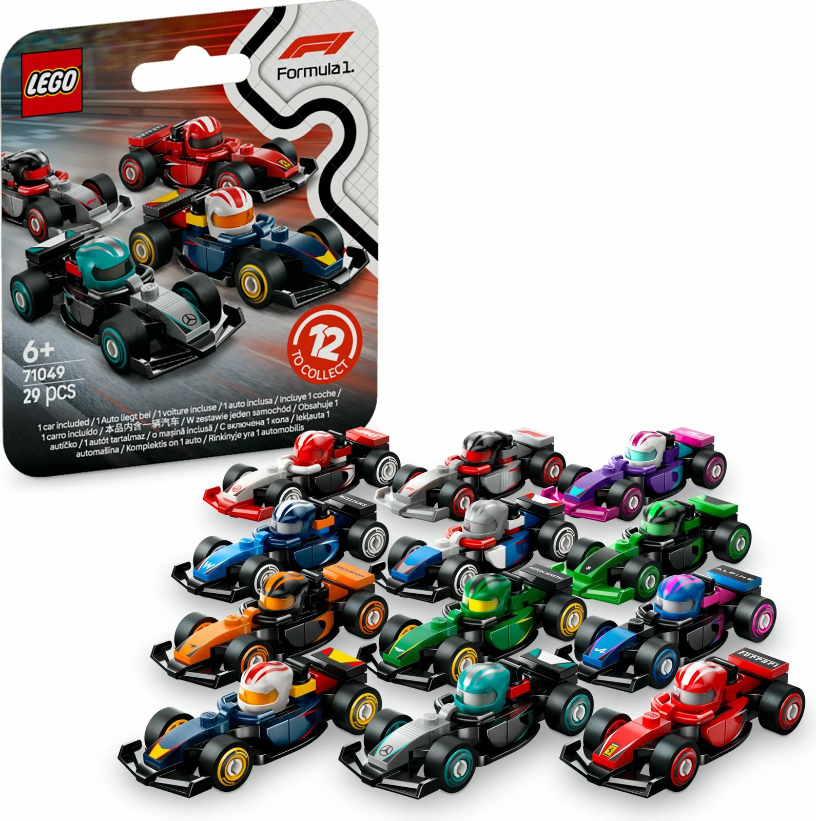 Set ndërtimi LEGO F1 71049, 29 pjesë, shumëngjyrëshe