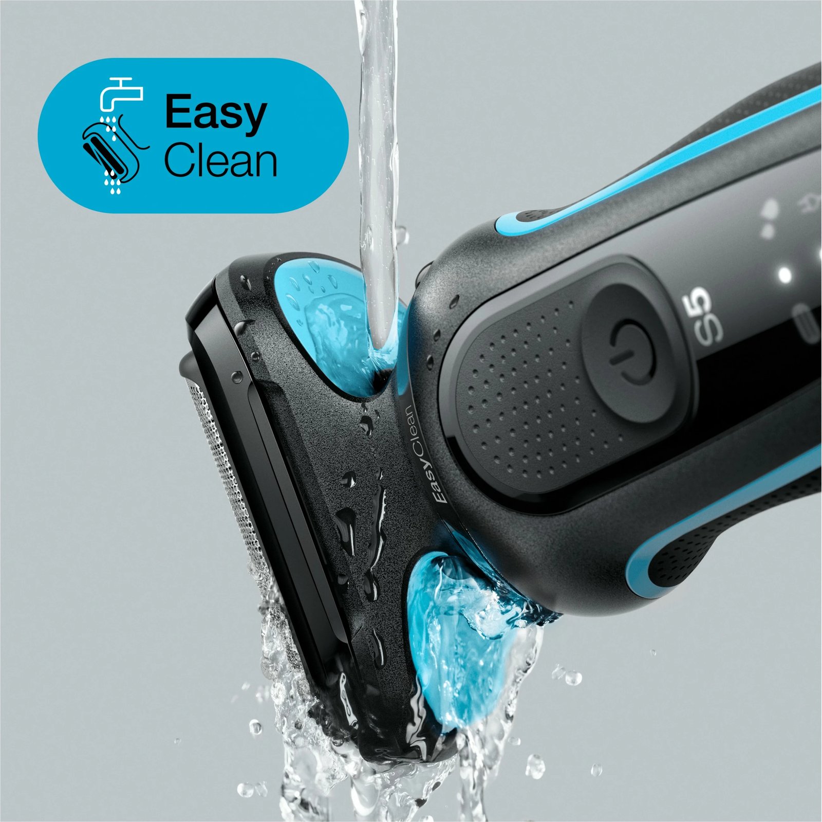 Makinë rroje Braun Series 5 50-M1000s, Foil shaver, LED, Bateri, Black, Blue