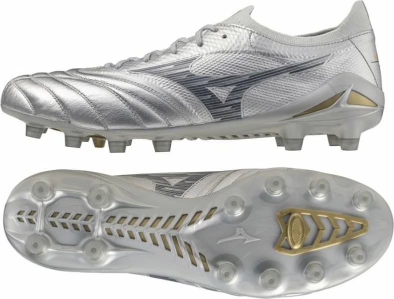 Atlete futbolli Mizuno për meshkuj, të bardha