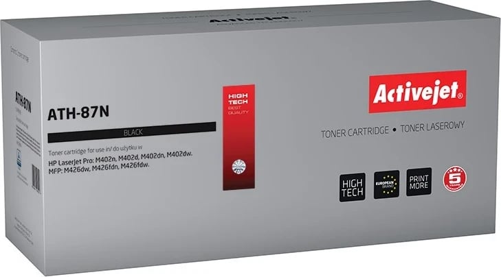 Toner zëvendësues Activejet ATH-87N për printerët HP, 9000 faqe, i zi