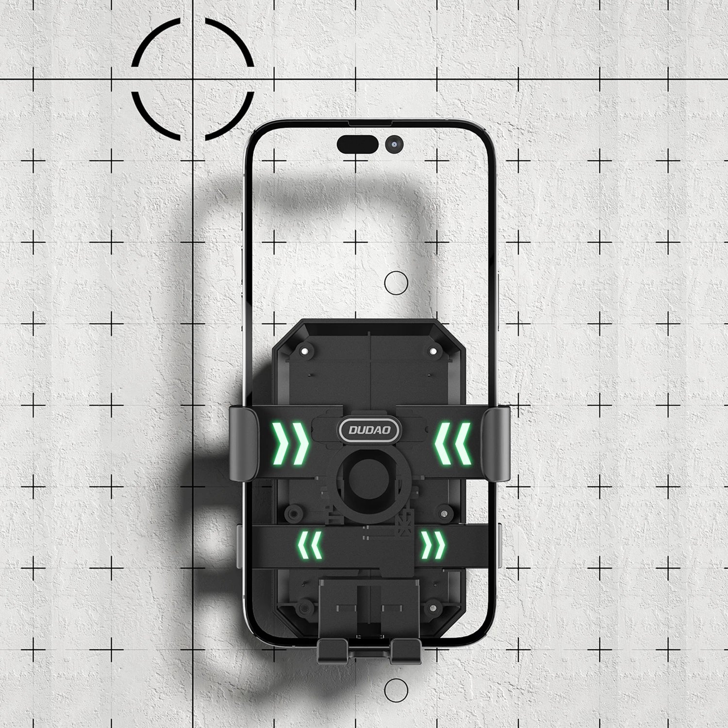 Mbështjellës telefoni për biçikletë/motoçikletë Dudao F7C, i zi