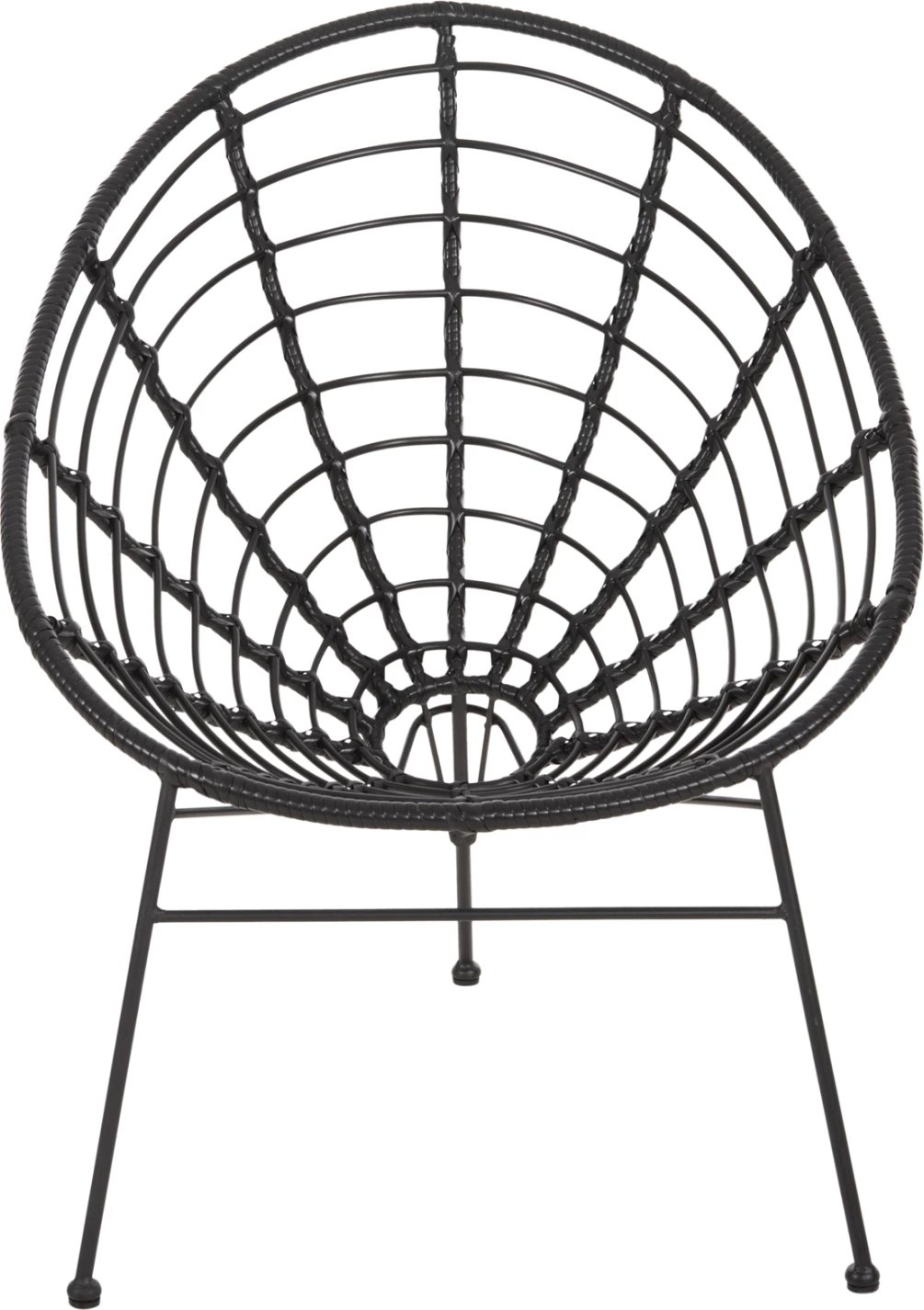 Karrige ALLEGRA lloj foleje FH5458.12 metal i zi - thurje e zezë 73x78x88H cm