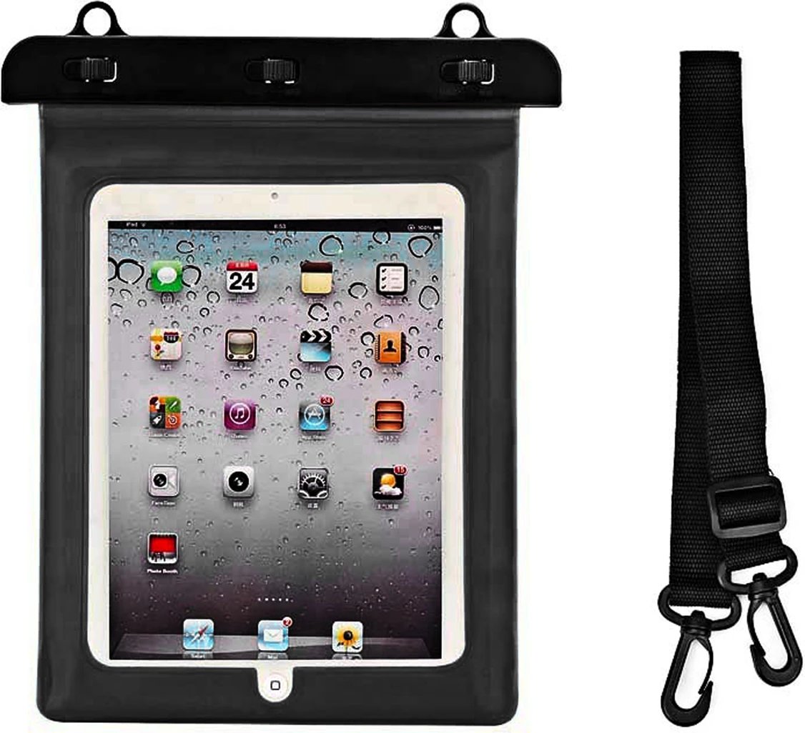 Mbështjellës tablet Hurtel, PVC i papërshkueshëm nga uji, i zi