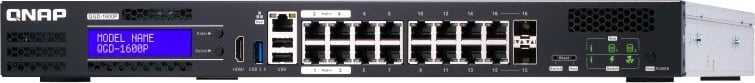 Switch QNAP QGD-1600P, 16+4 porte PoE, rackmount
