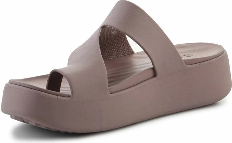 Sandale platformë Crocs për femra, kafe
