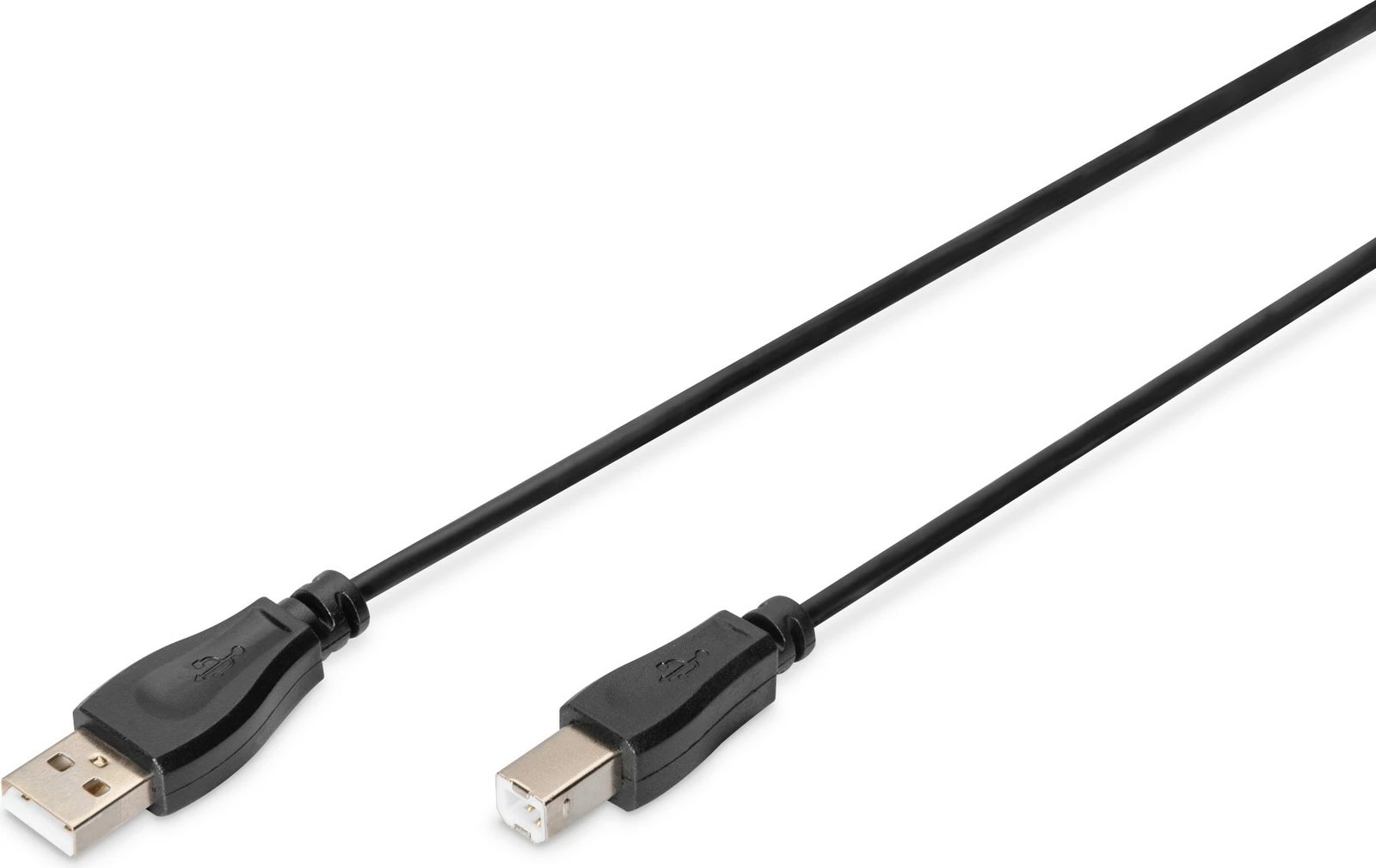 Kabllo USB 2.0 Digitus, 1.8m, USB A në USB B, e zezë