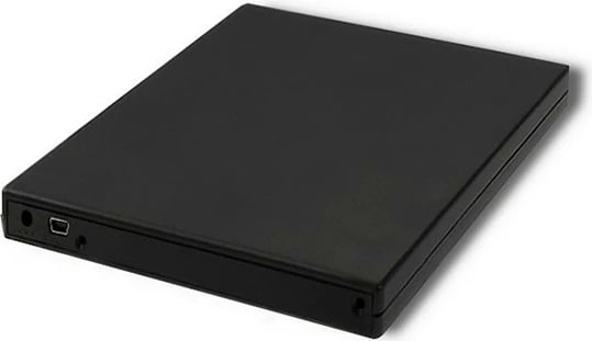 Kasë e jashtme Qoltec 51864 për CD/DVD SATA, USB 2.0, 9.5mm, e zezë