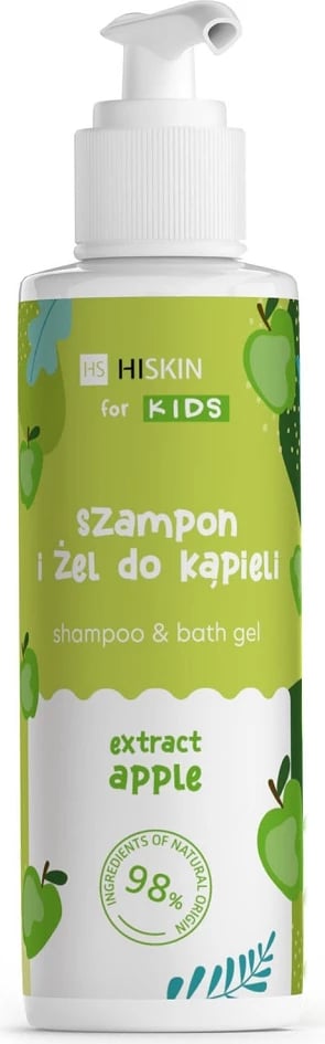 Shampon dhe xhel dushi për fëmijë HiSkin Apple, 280ml