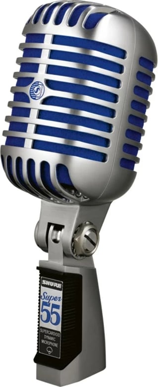 Mikrofon studio SHURE SUPER 55, me kabllo, Gri