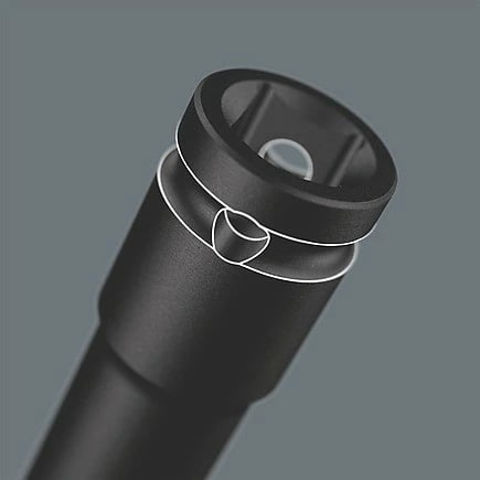 Set çelësa goditës Wera 05004841001, 11 copë, 1/2", metrik, zi