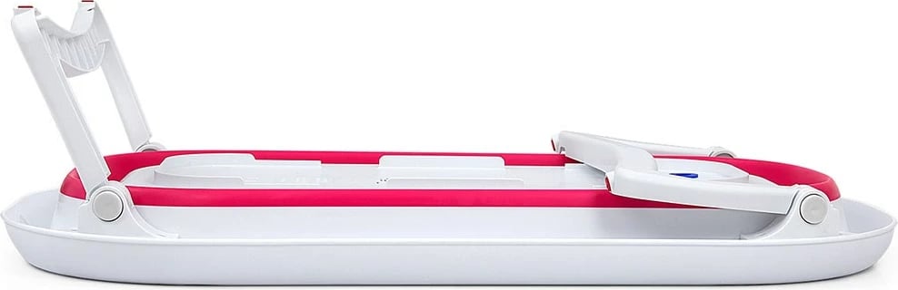 Vaskë bebe palosëse, Milly Mally Aqua, me kullues dhe tapë termosensitive, 80x48x23 cm, rozë