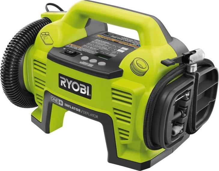 Kompresor me bateri Ryobi R18I-0, portativ, zi/gjelbër