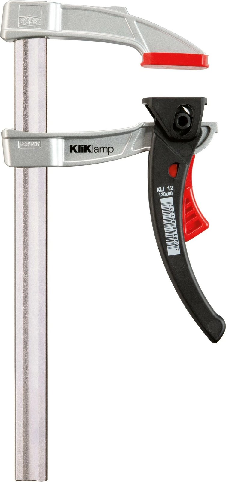 Kapëse Bessey KliKlamp KLI 250/80, çelik inox, e zezë/e kuqe