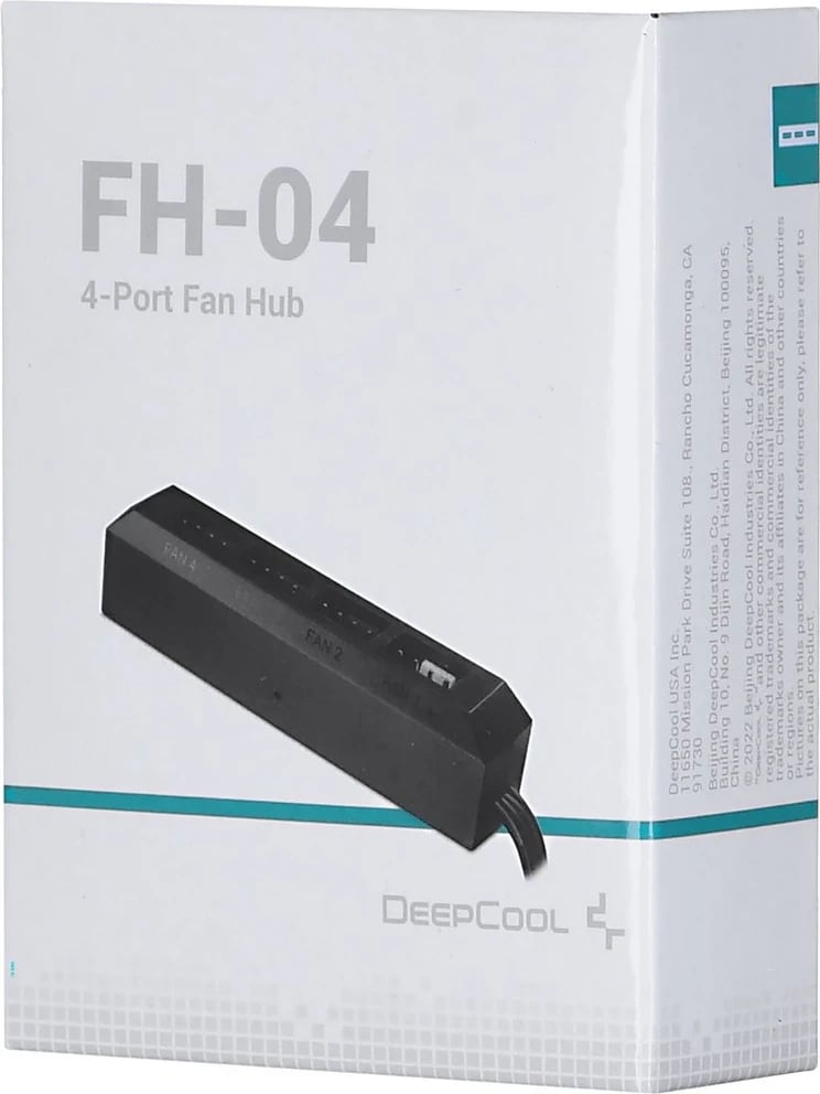 Hub i Ventilatorëve DEEPCOOL FH-04, i Zi