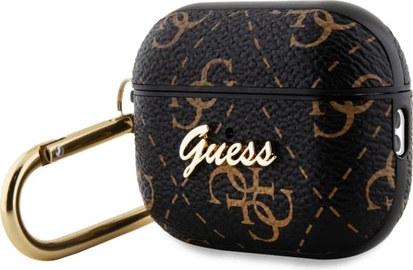 Mbështjellës Guess GUAP2PG4GPK për AirPods Pro 2, me karabinë, i zi