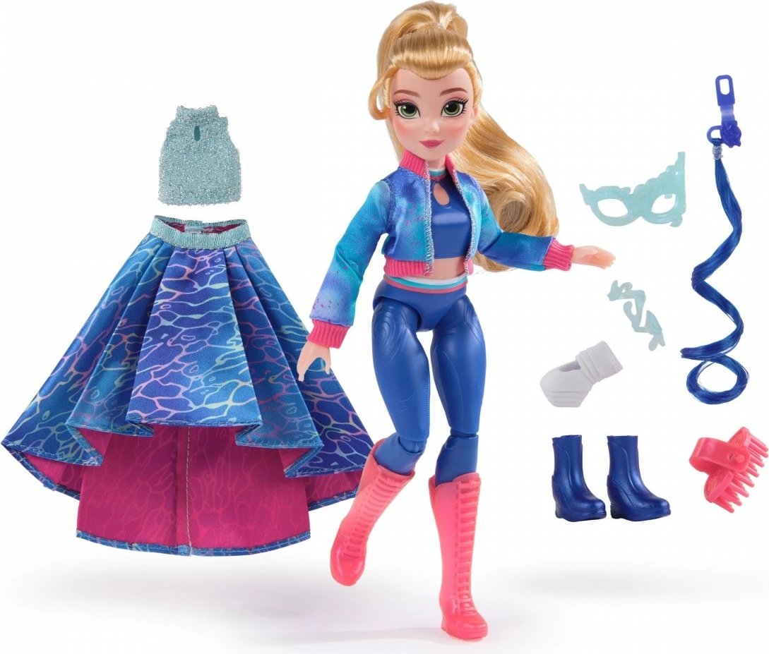 Kukull lodër Unicorn Academy Spin Master Isabel Delux Masked Ball, 23 cm, me aksesorë, blu