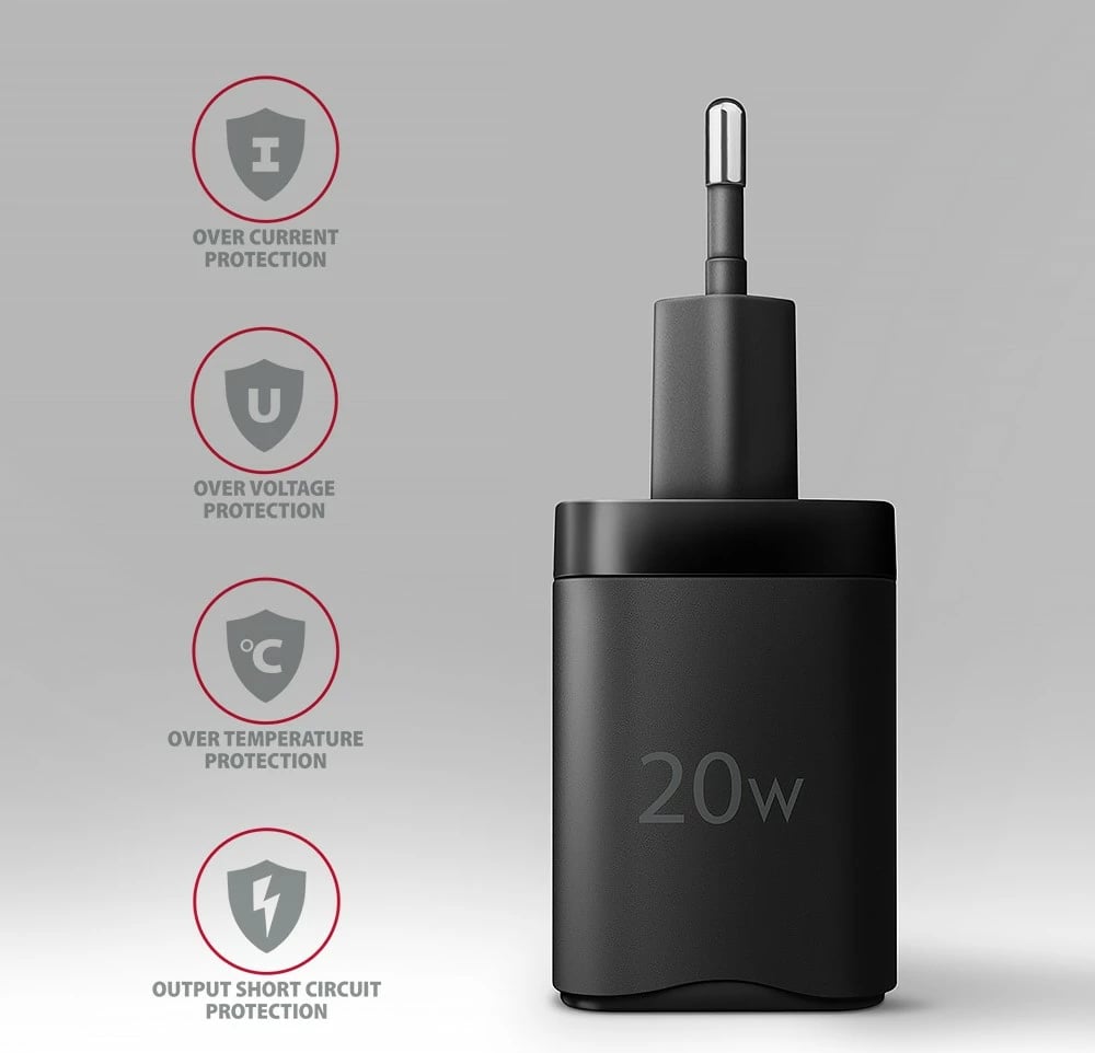 Karikues muri AXAGON ACU-PD20, 20W, 1x USB-C, i zi