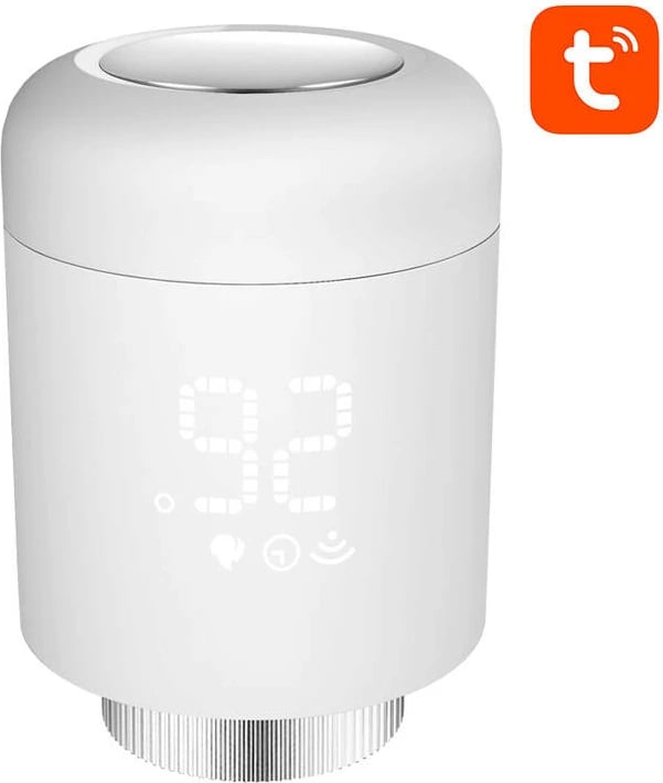 Kokë termostatike smart Avatto TRV16 Zigbee Tuya, e bardhë