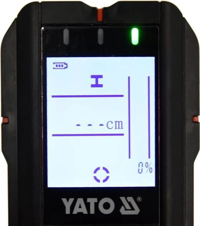 Detektor metali YATO YT-73138 me ekran LCD, i zi/kuq