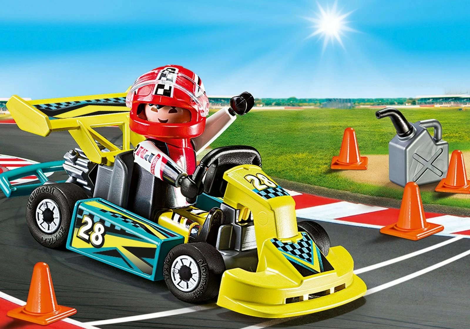 Set figurash aksioni Playmobil 9322 Go-Kart, 29 pjesë