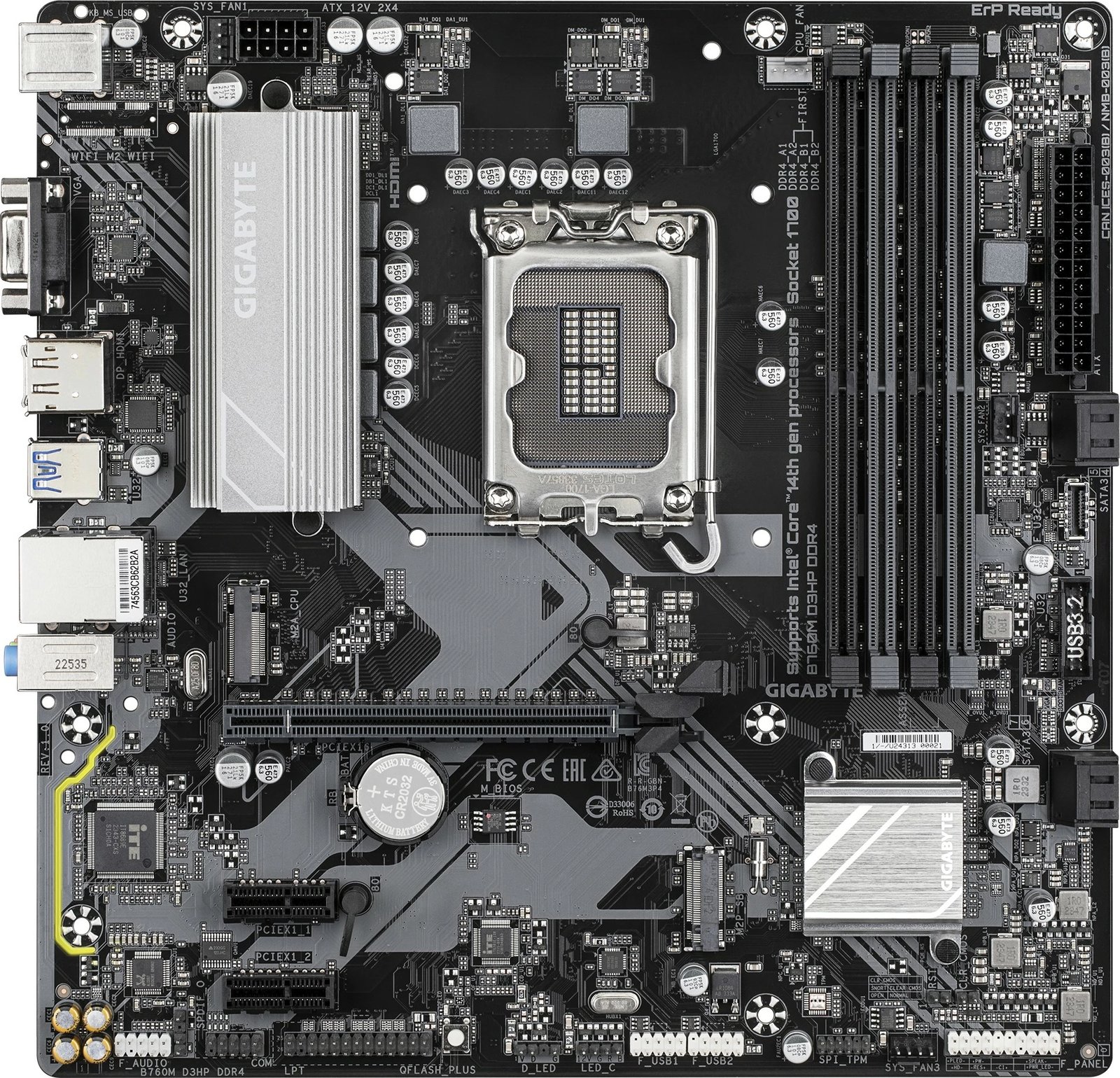 Pllakë amë Gigabyte B760M D3HP DDR4, Socket LGA 1700, DDR4, micro ATX, e zezë