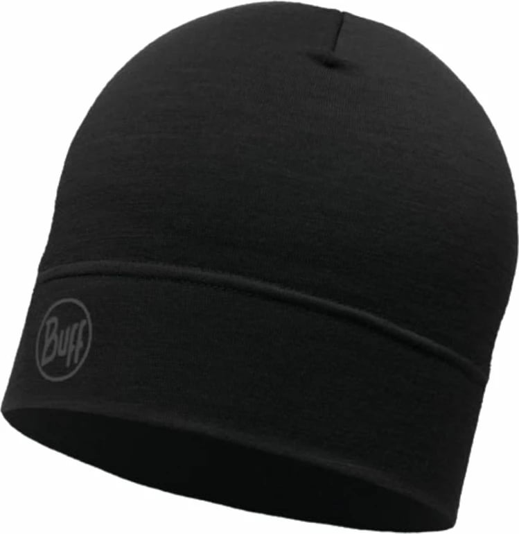 Kapelë Buff Merino Lightweight për të dyja gjinitë, e zezë