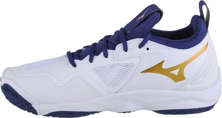 Atlete për meshkuj Mizuno Wave Momentum 3, të bardhë me blu deti
