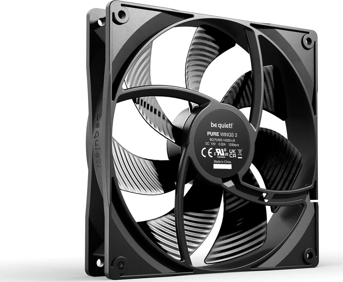 Ventilator për Kasë Be Quiet! Pure Wings 3 140mm, i Zi