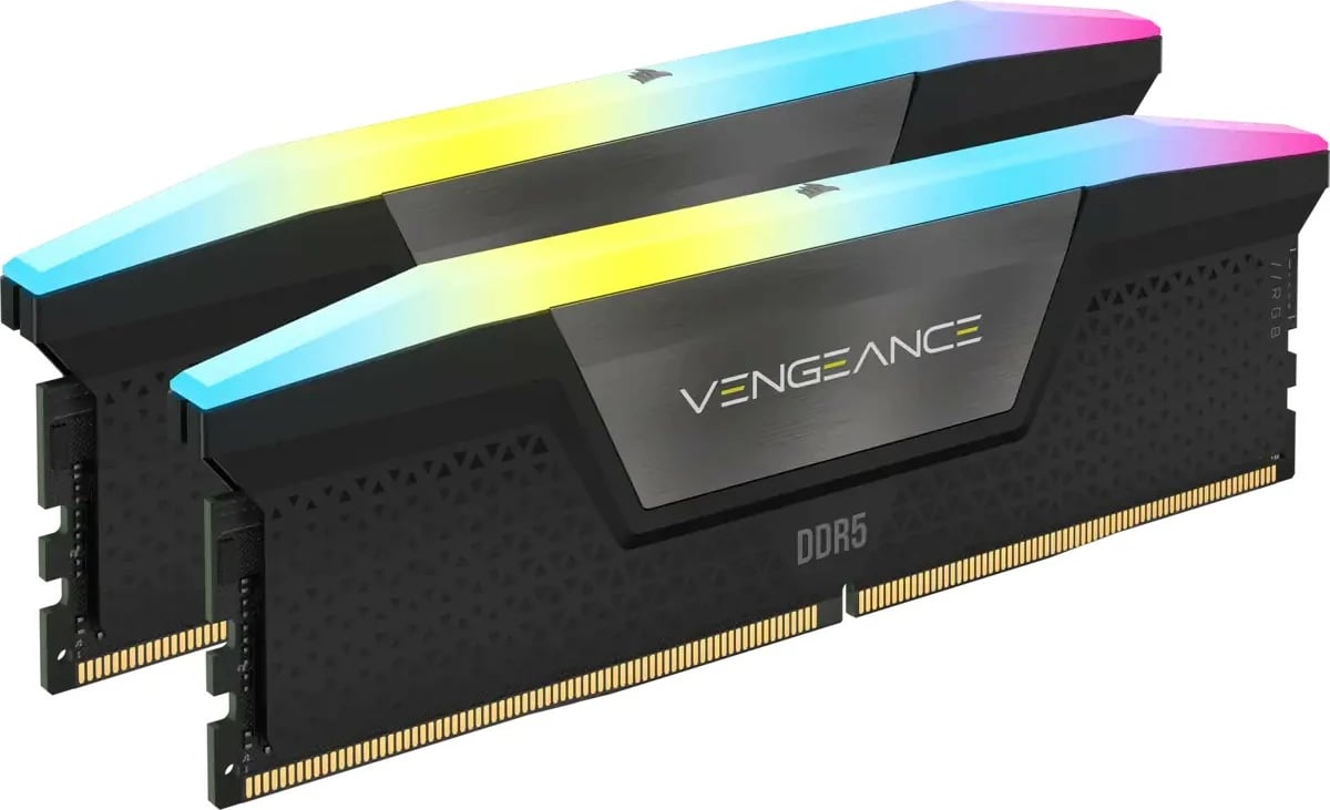 RAM Memorje Corsair Vengeance RGB 32GB (2x16GB) DDR5 6400MHz, e zezë