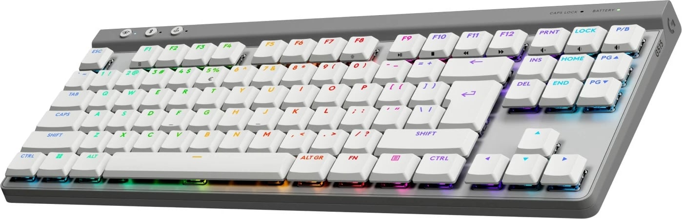 Tastierë Logitech G 920-012539, Wired & Wireless, RGB LED, E bardhë