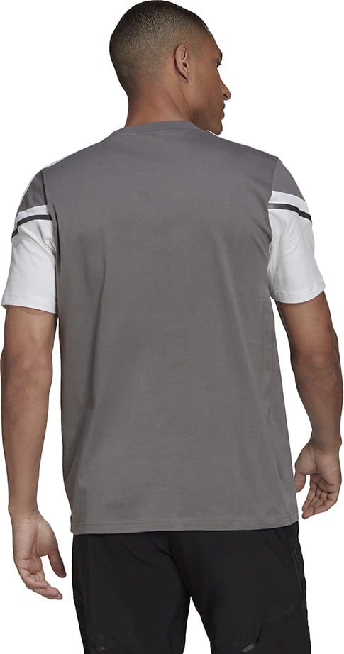 Maicë për meshkuj adidas, gri-bardhë
