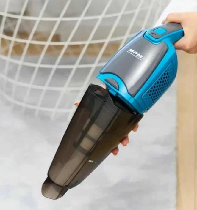 Fshesë elektrike vertikale MPM MOD-38/N, pa kabllo, e zezë/blu