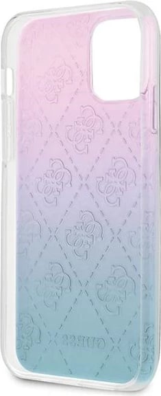 Mbështjellës Guess GUHCP12S3D4GGBP për iPhone 12 mini 5.4", 4G 3D Pattern, blu-rozë