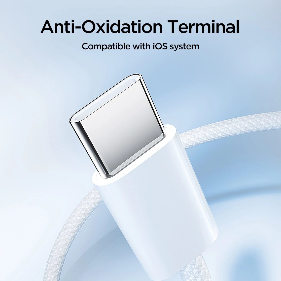 Kabllo USB-C/USB-C Joyroom Ben Series S-A45, 1m, 60W, Bardhë