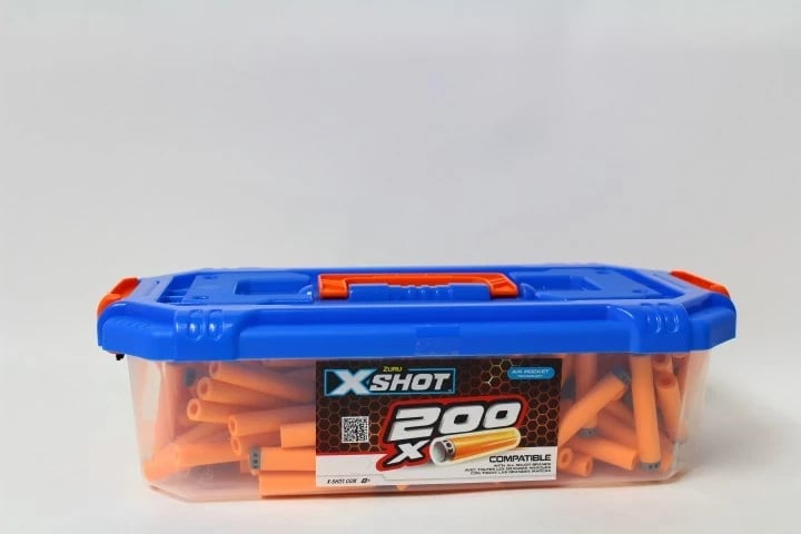 Kuti municioni ZURU X-SHOT Excel Zest.200strz, 200 copë, Portokalli