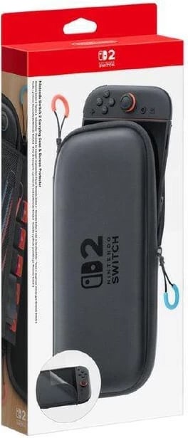 Mbështjellës Nintendo Switch 2 me pelikulë mbrojtëse, i zi