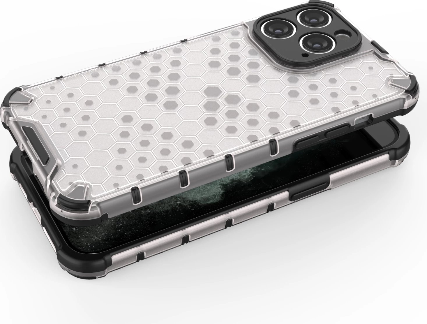 Mbështjellës Hurtel Honeycomb për iPhone 14 Pro Max, i zi Mbështjellës Hurtel Honeycomb për iPhone 14 Pro Max, i zi