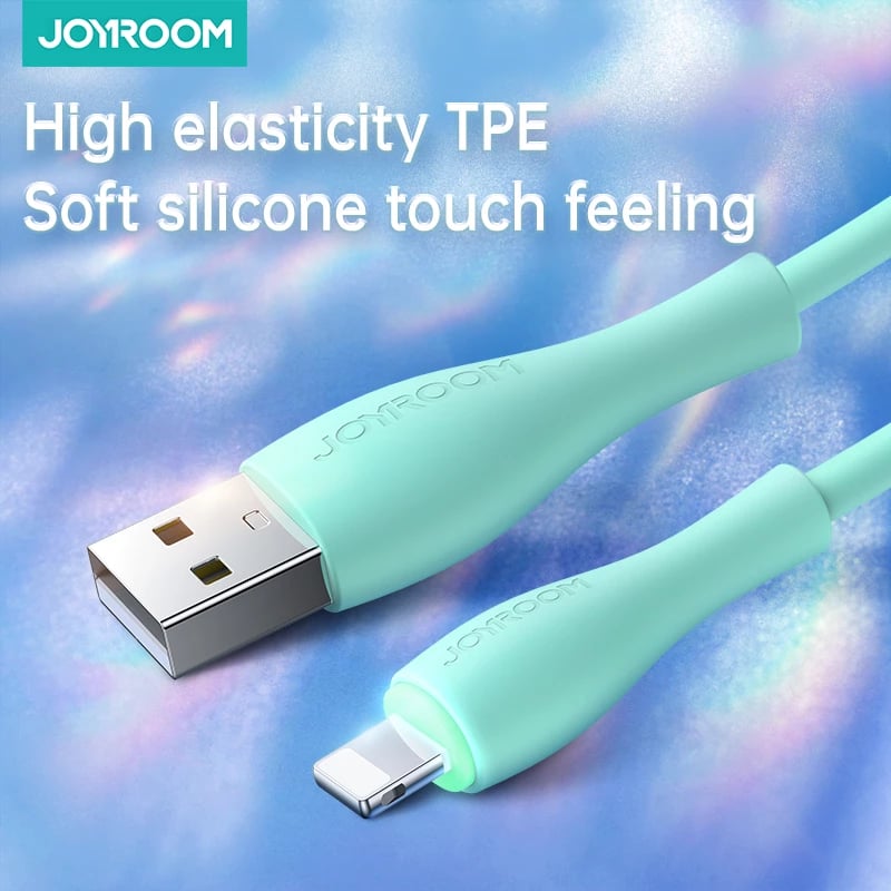 Kabllo për të dhëna dhe karikim Joyroom S-2030M8, USB-A në Lightning, 2m, e gjelbër
