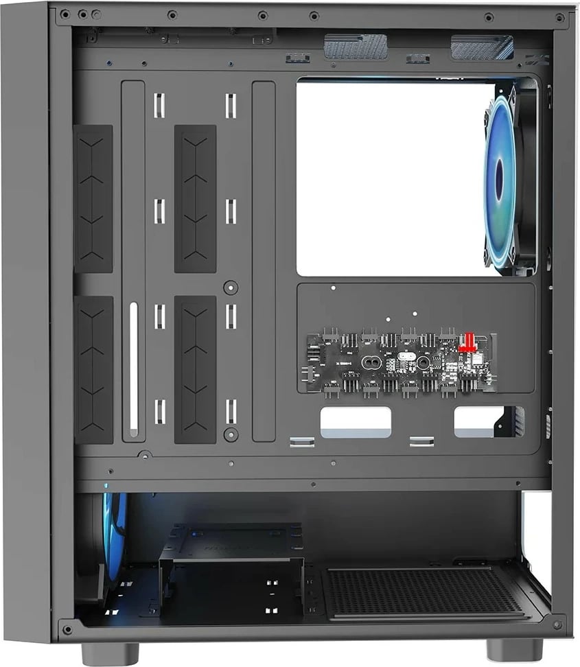 Kasë MODECOM Breeze ARGB FLOW Midi, ATX, xham i temperuar, e zezë