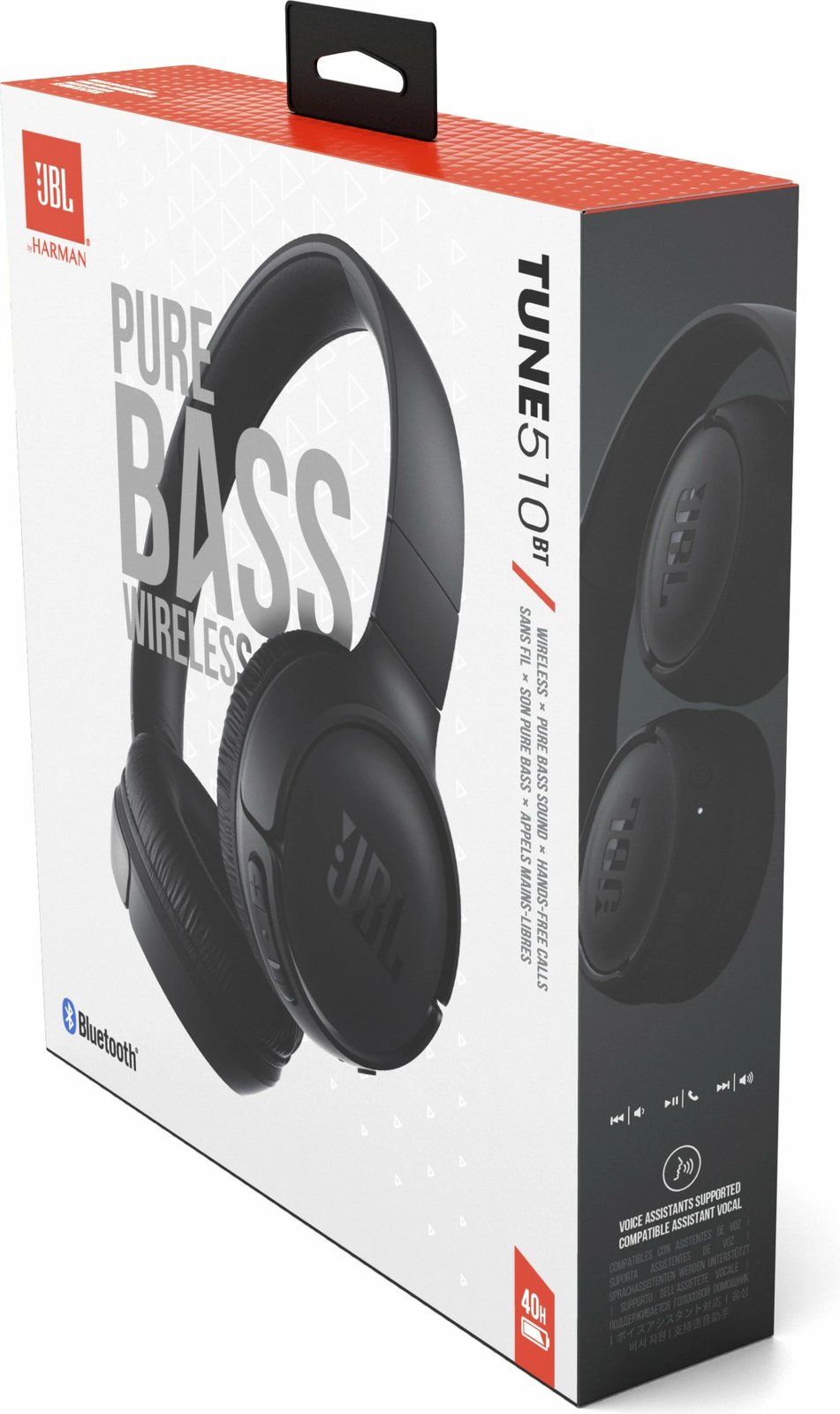 Kufje JBL Tune 510BT, Wireless, 40 orë, Bluetooth 5.0, të zeza