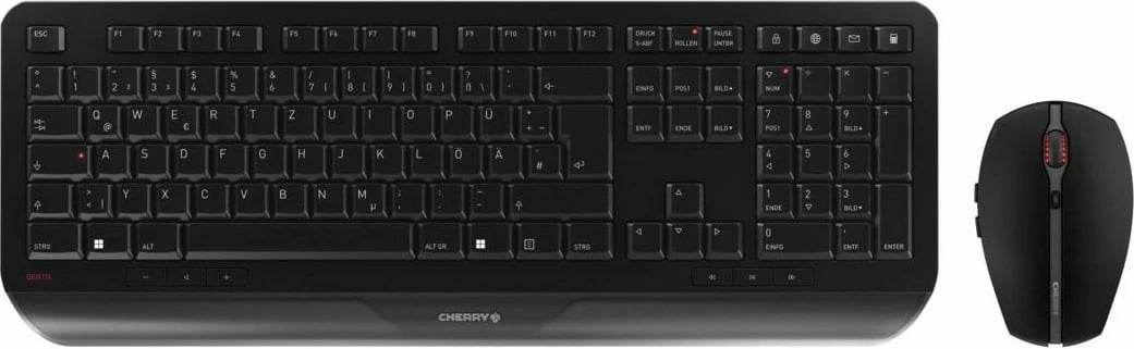 Set tastierë dhe maus Cherry GENTIX Desktop, Wireless, QWERTZ, i zi