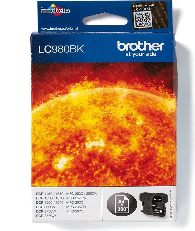 Toner Brother LC980BK, 300 faqe, Ngjyrë e zezë