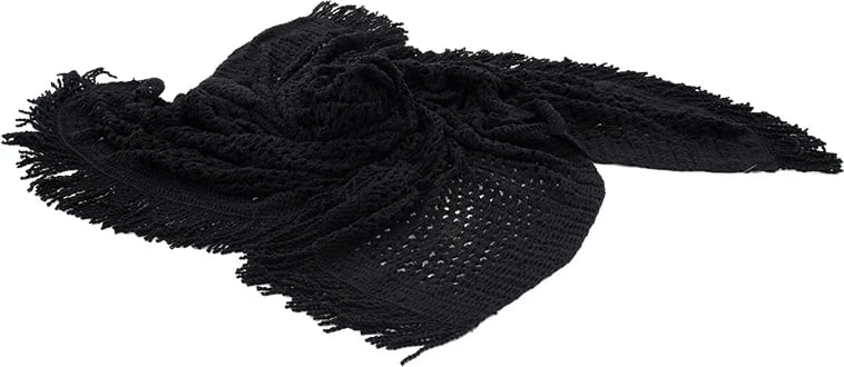 Çati për shezlong, macrame, ngjyrë e zezë, 2x2m