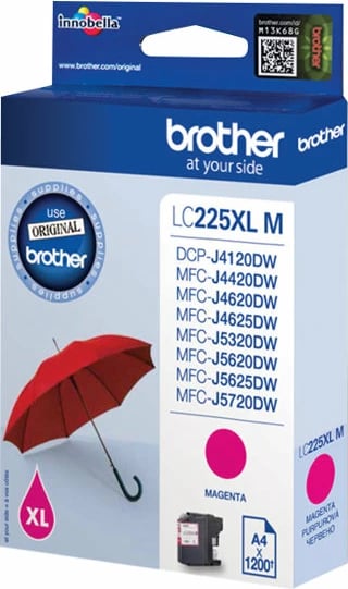 Toner Brother LC225XLM, Magenta, High Yield, 1200 faqe
